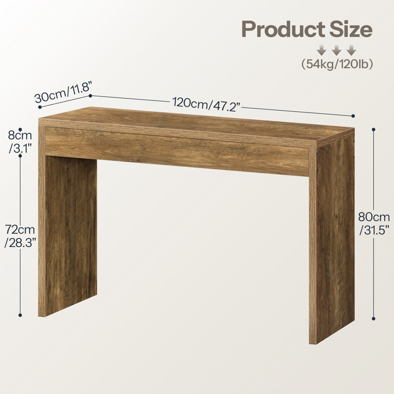 Ebern Designs Nooriyah Narrow Console Table Hallway Foyer Table